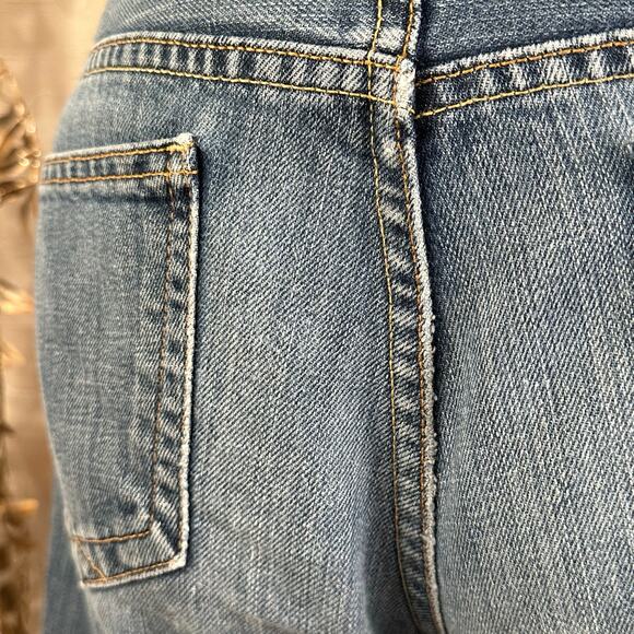 GAP long & lean women's denim shorts 8L mid rise frayed hem‎ summer cutoffs - Picture 14 of 14